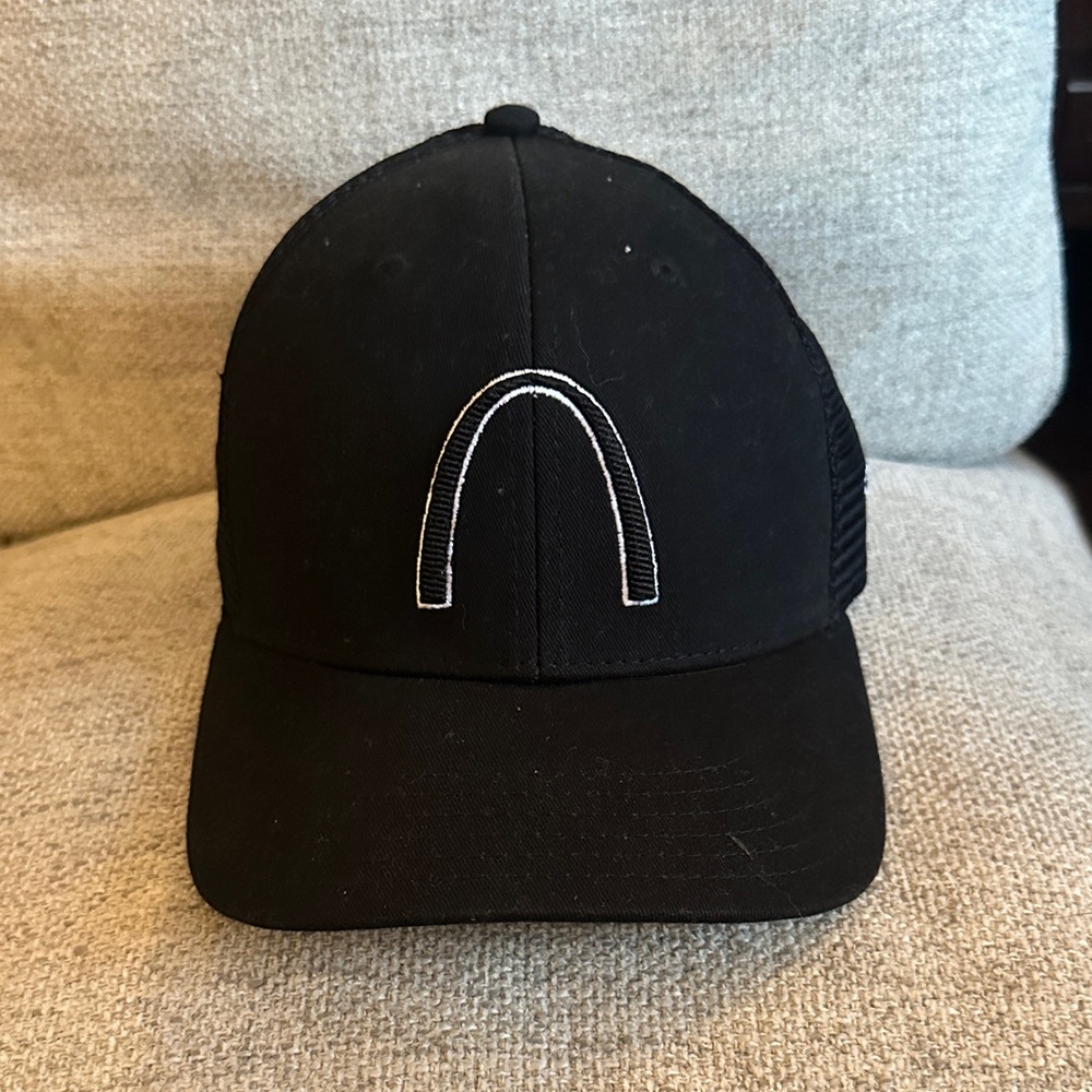 Pukka Black Trucker Hat with White Arch Logo